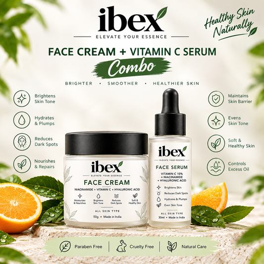 Ibex Vitamin C Serum & Moisturizer Cream Combo